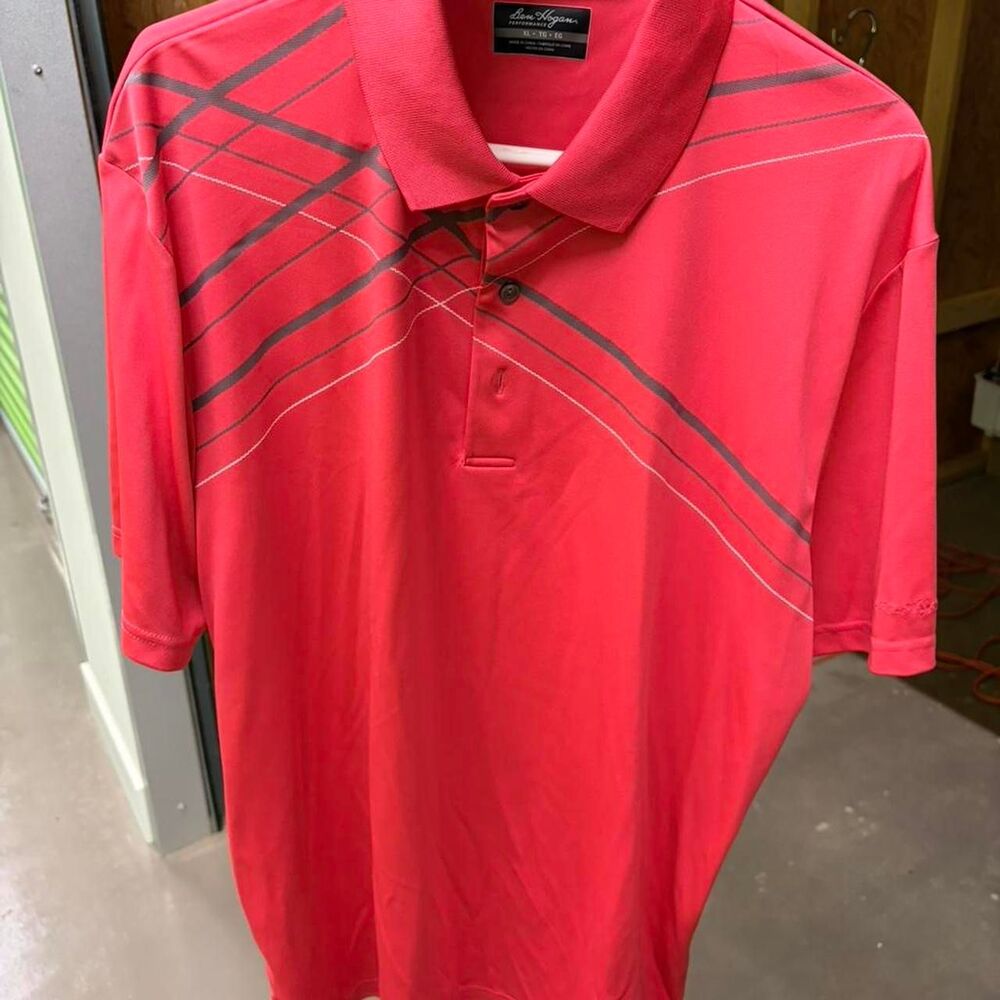 Hogan Men's Red and Pink Polo-shirts